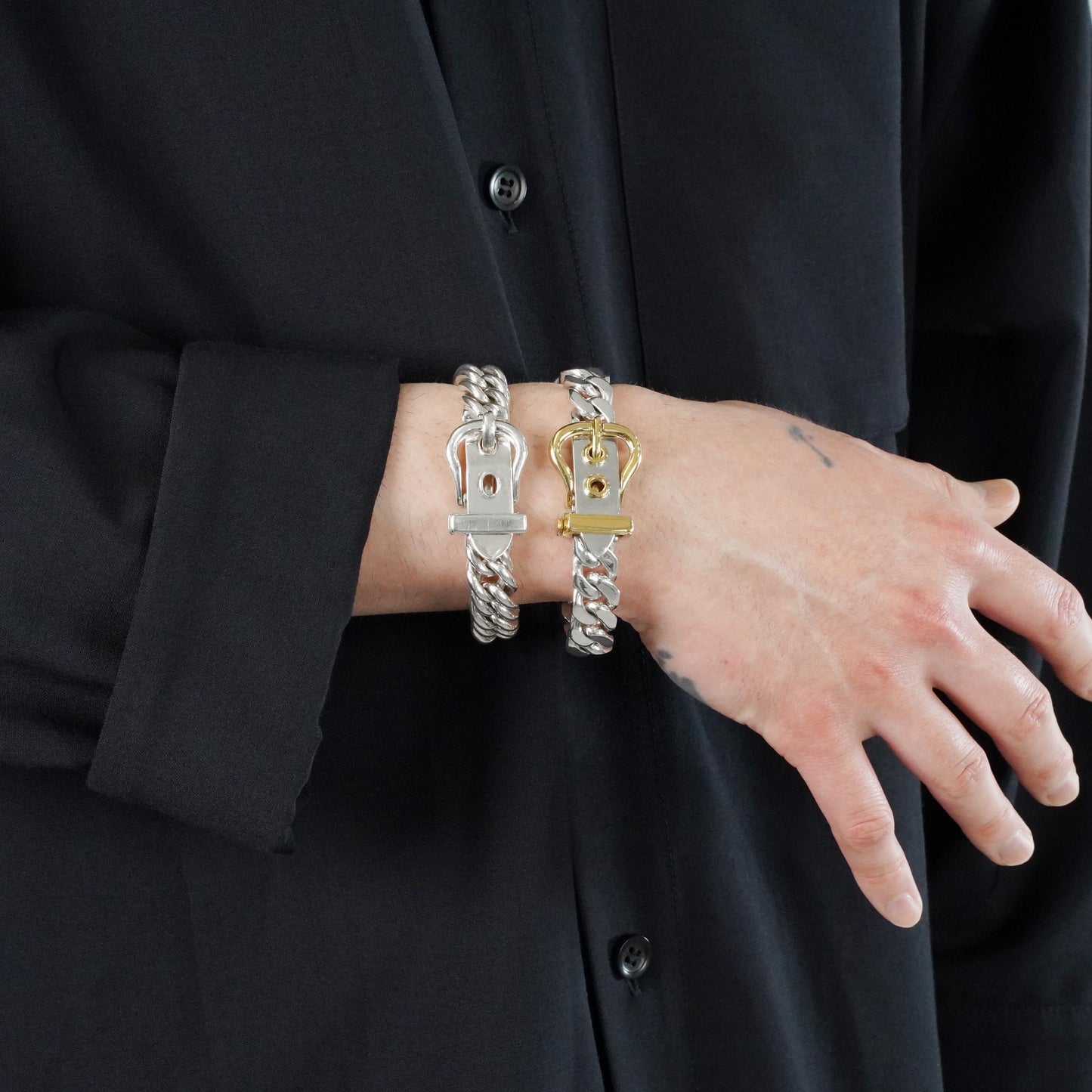 HERMES ブックルセリエ MM YGコンビブレスレット