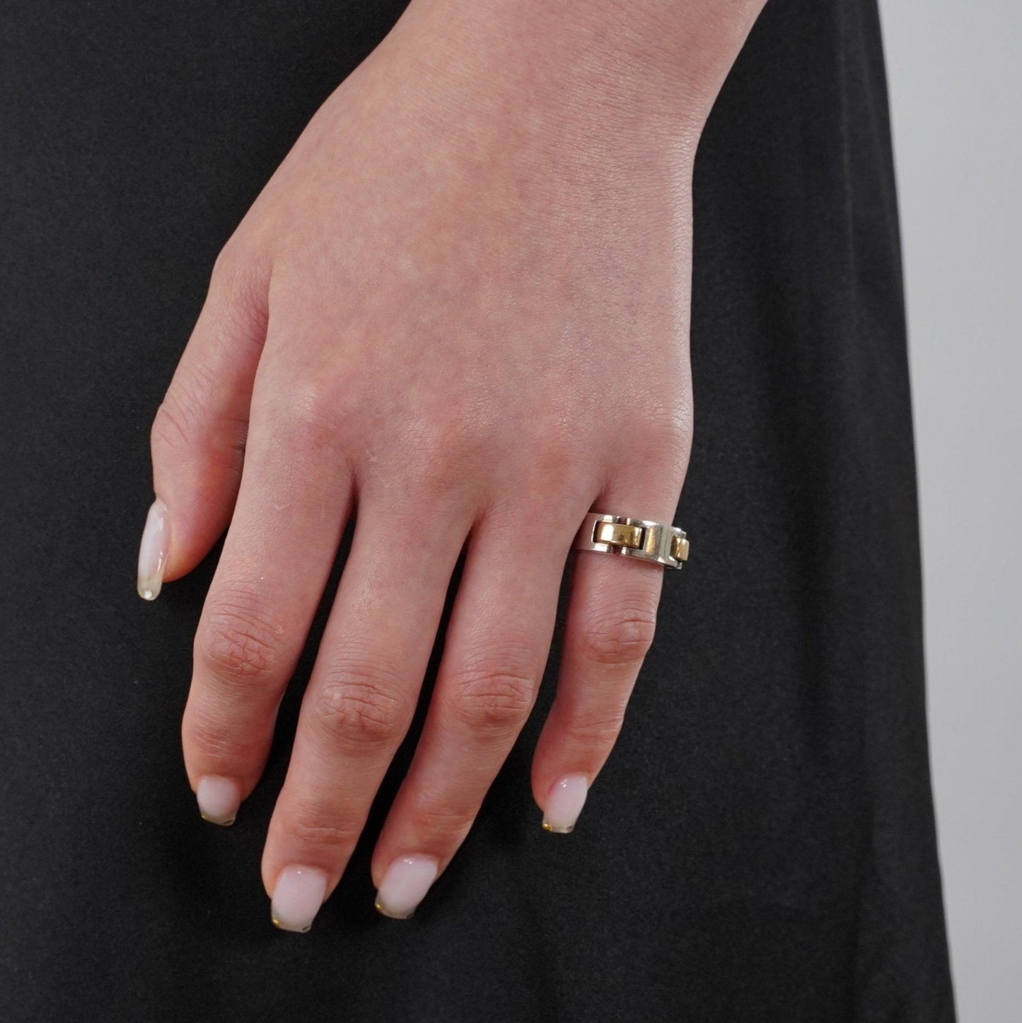 HERMES ルナパーク 18K コンビリング