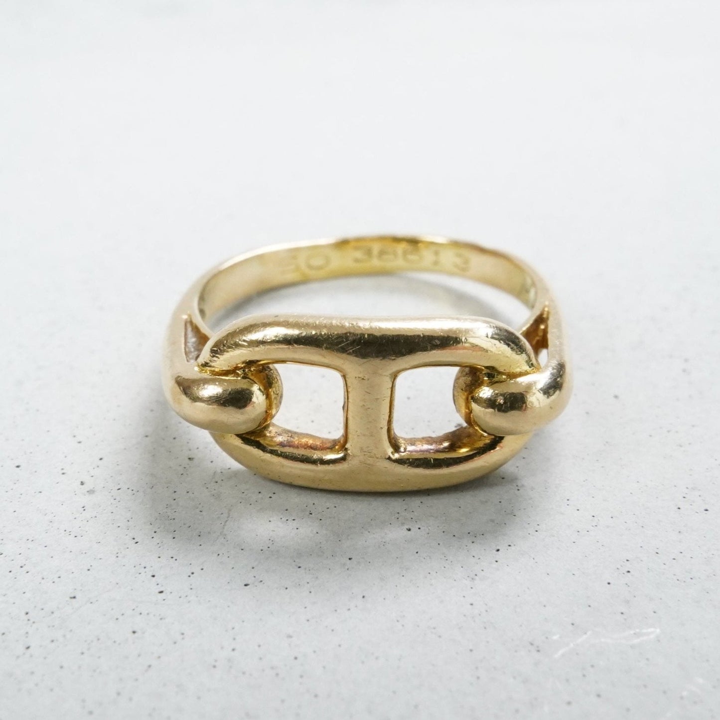 HERMES シェーヌダンクル リング 18K (YG)