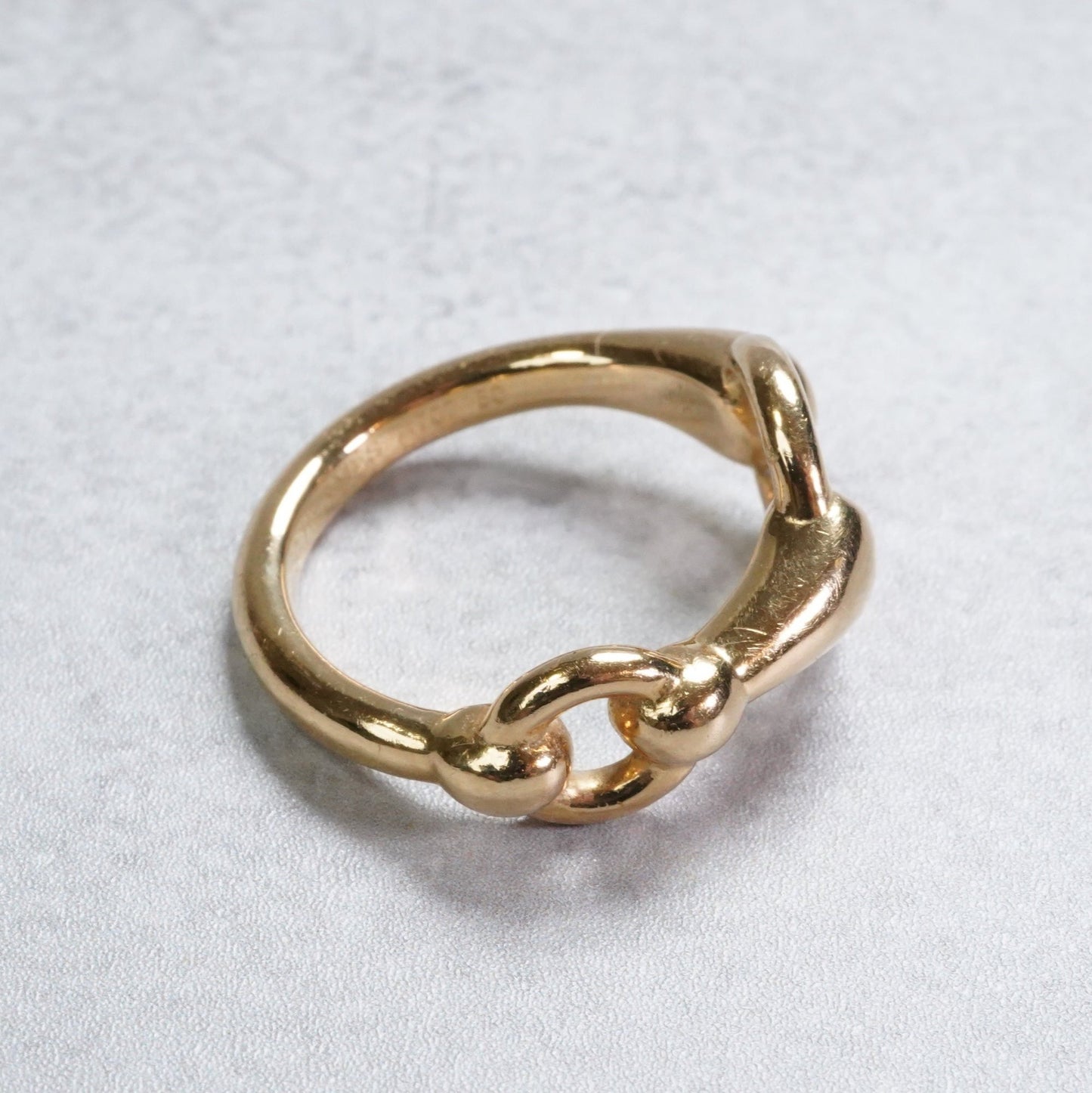 HERMES ホースビット リング 18K(YG) 50号