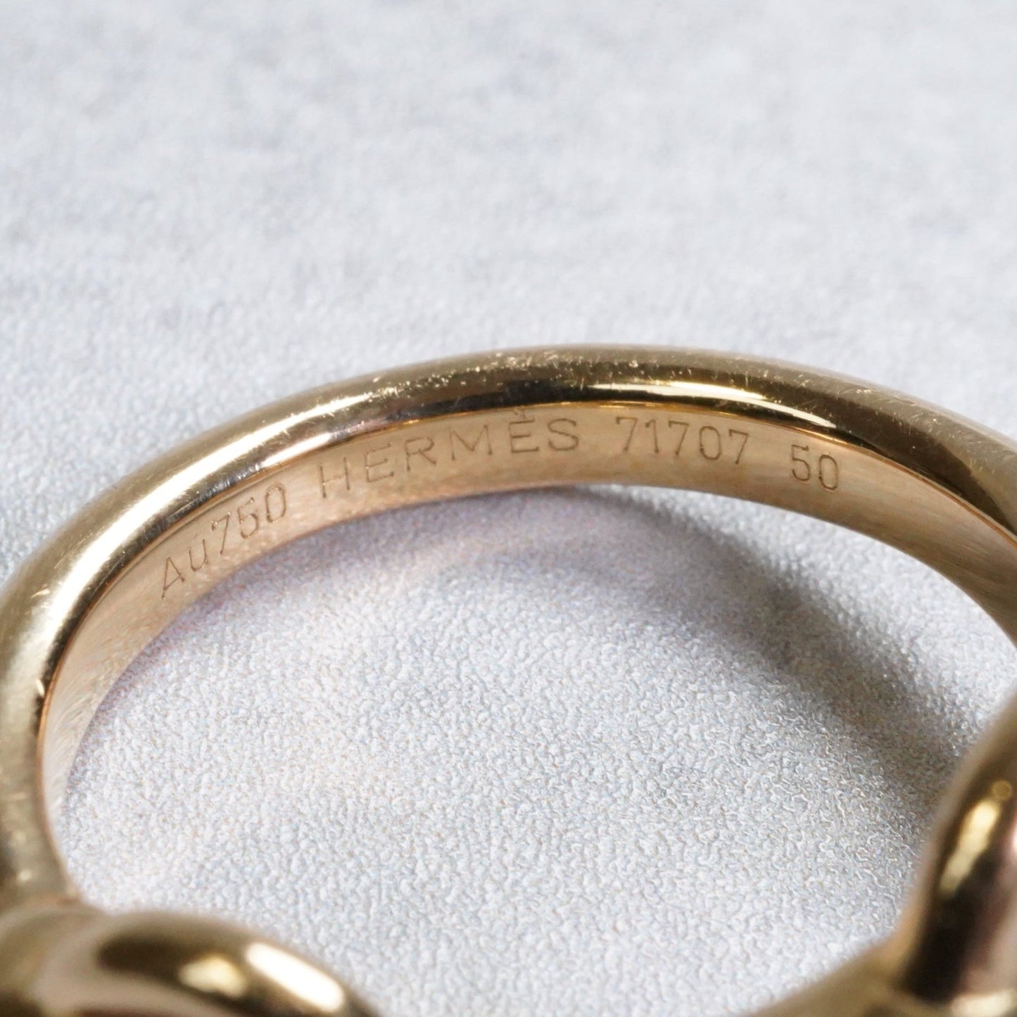 HERMES ホースビット リング 18K(YG) 50号