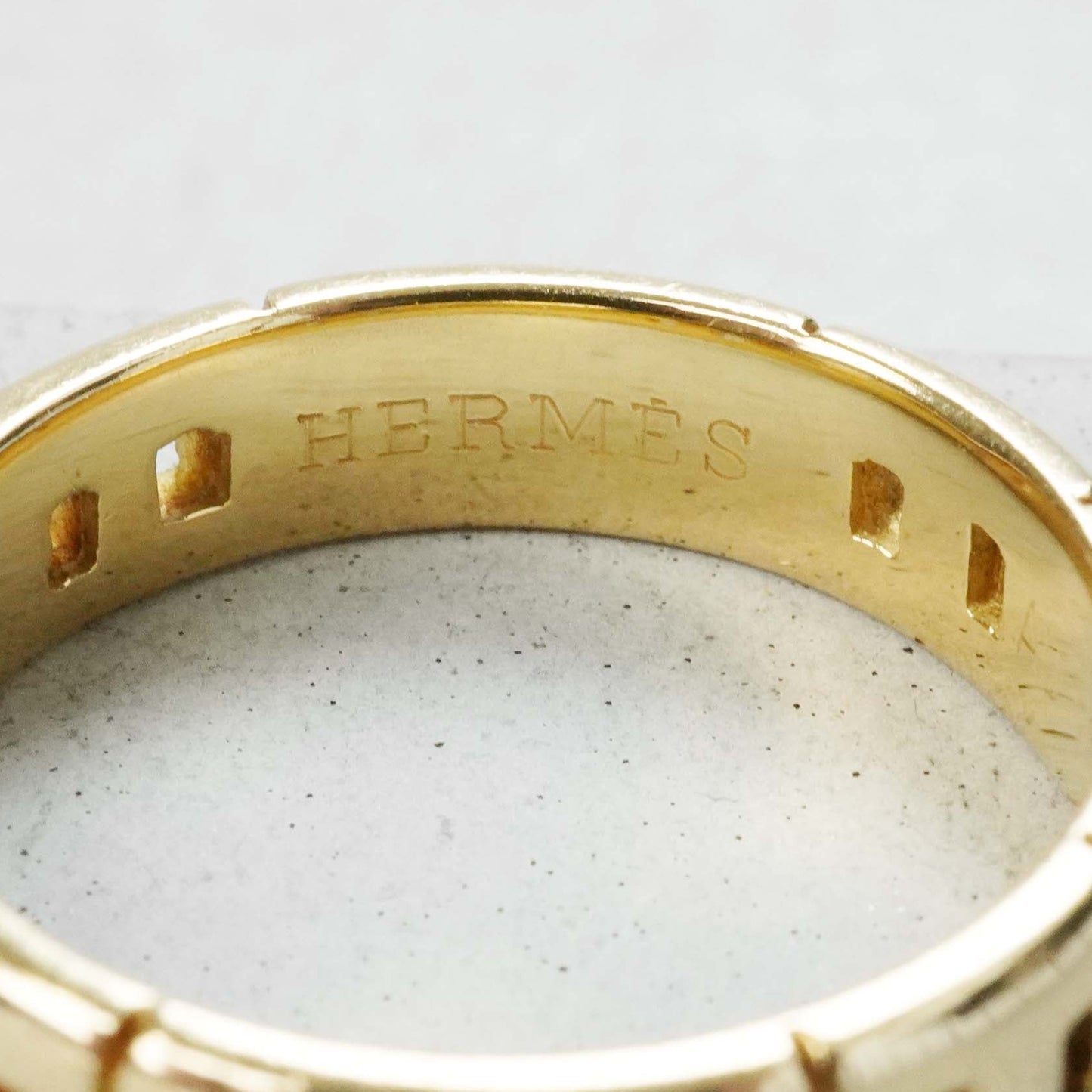 HERMES ヘラクレス YG リング 58号