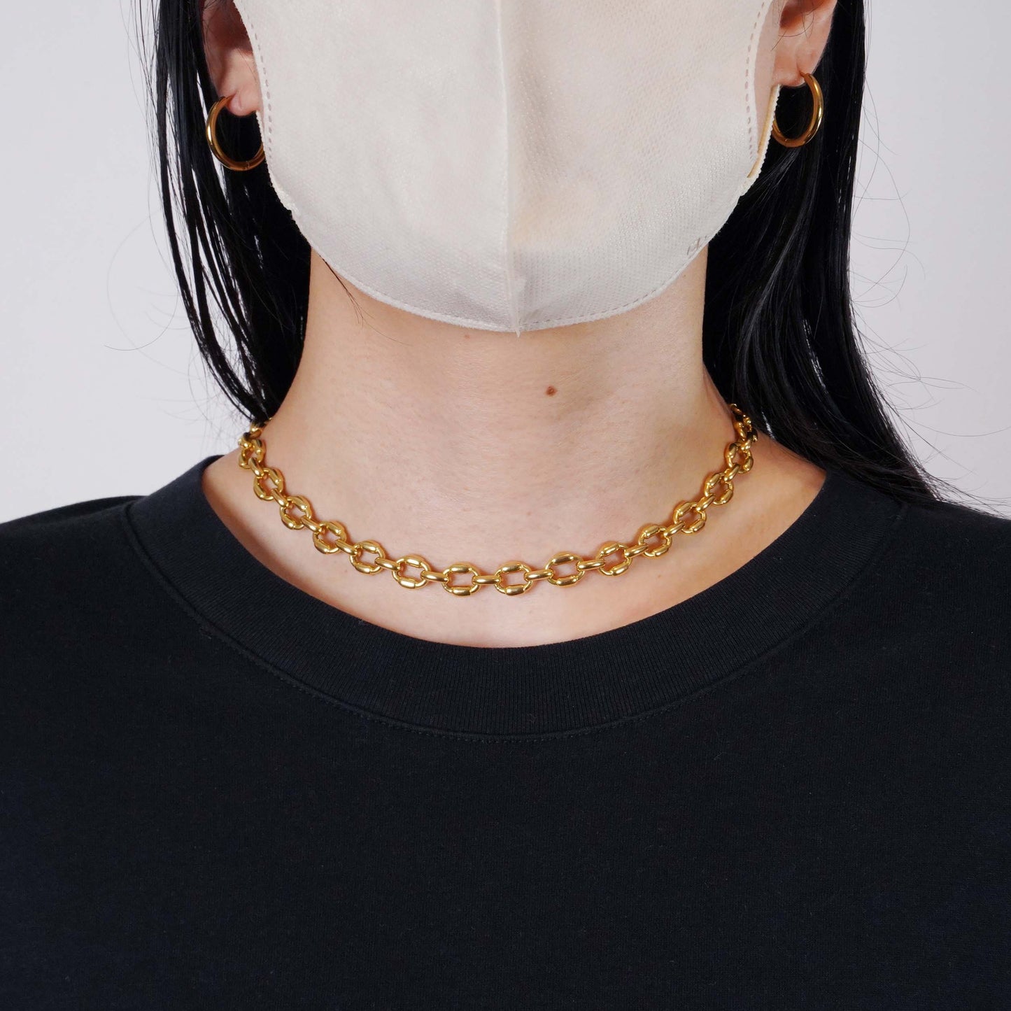 HERMES ブリック YG ネックレス