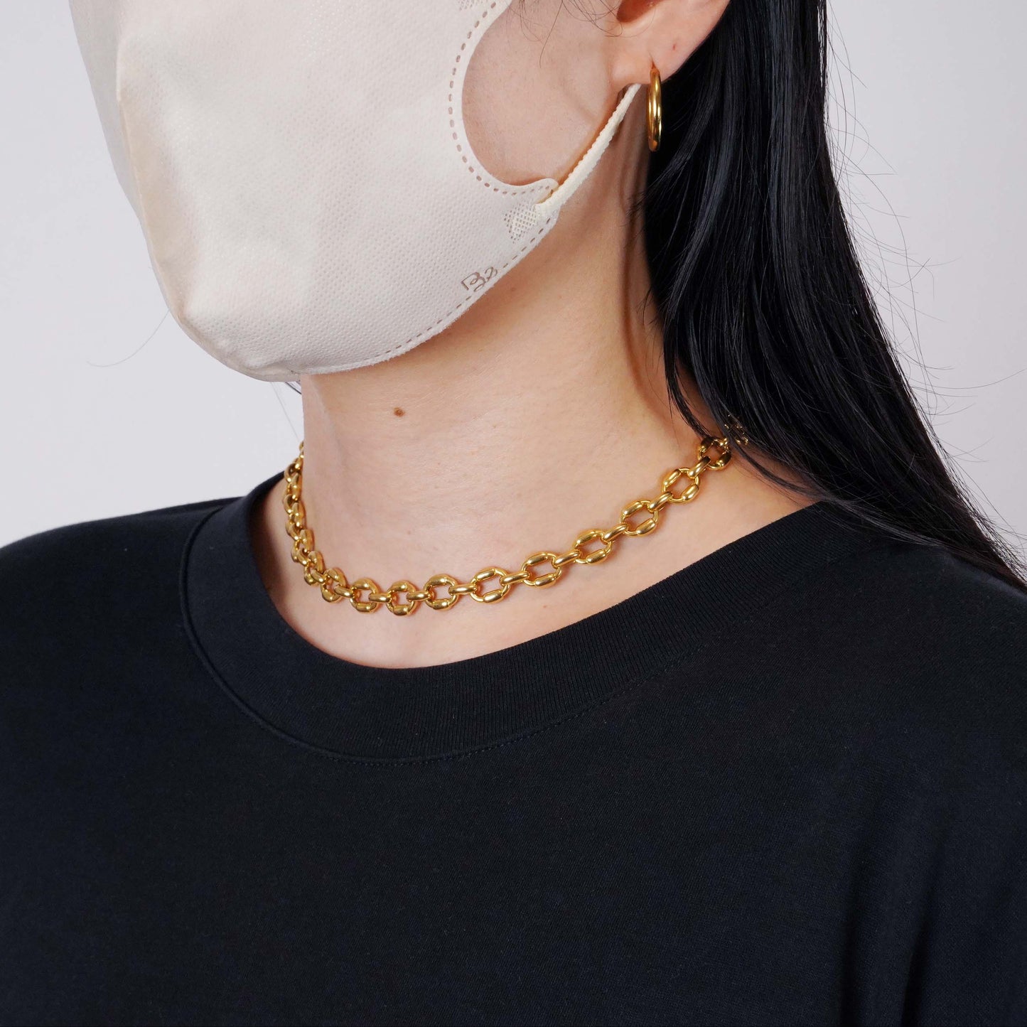 HERMES ブリック YG ネックレス
