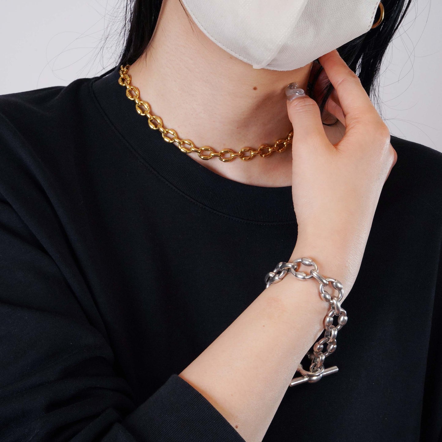 HERMES ブリック YG ネックレス