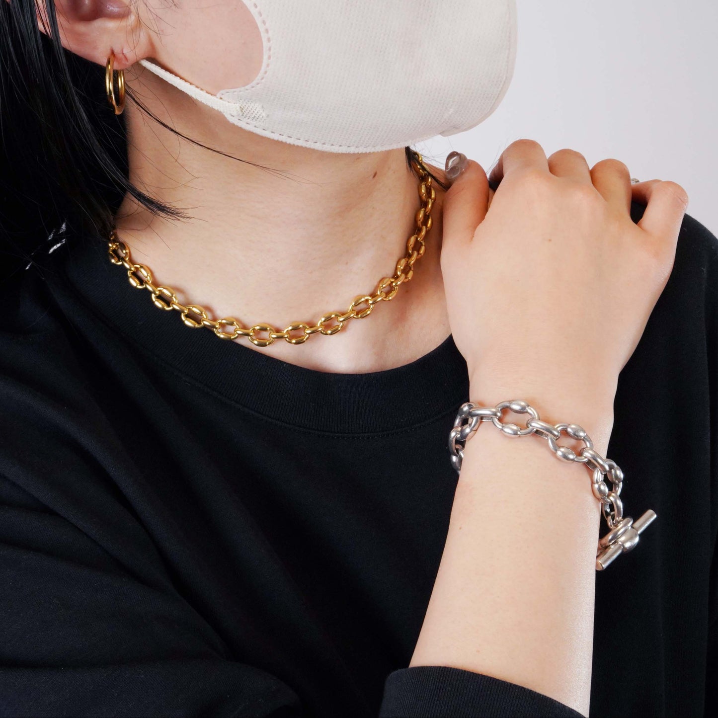 HERMES ブリック YG ネックレス