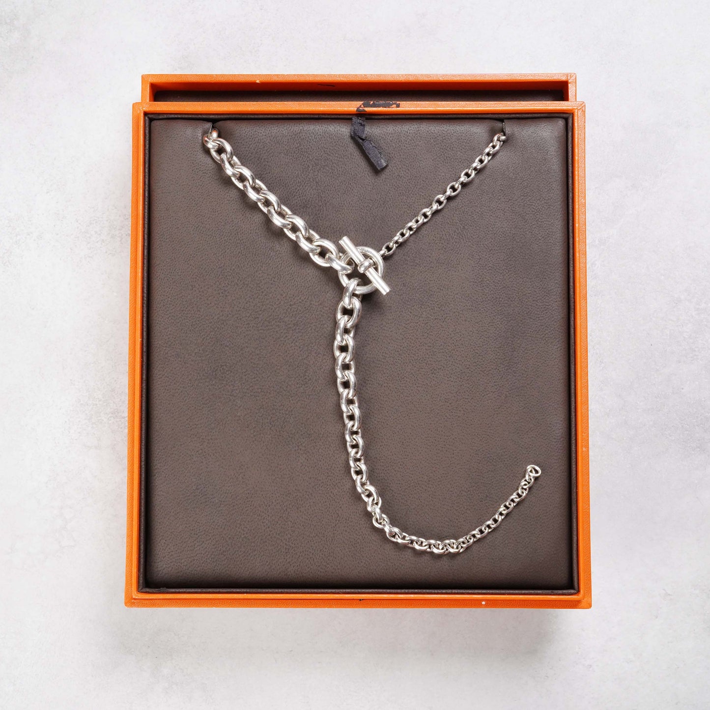 HERMES クレッシェンド ロングネックレス