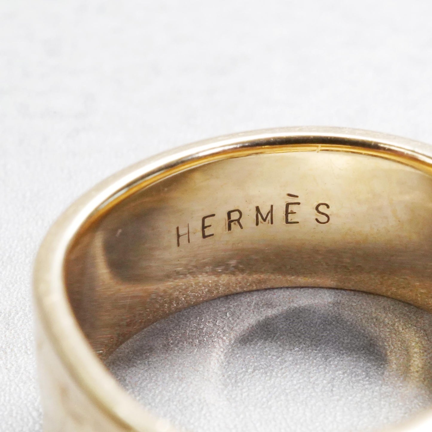HERMES ベルトデザイン リング YG 51号
