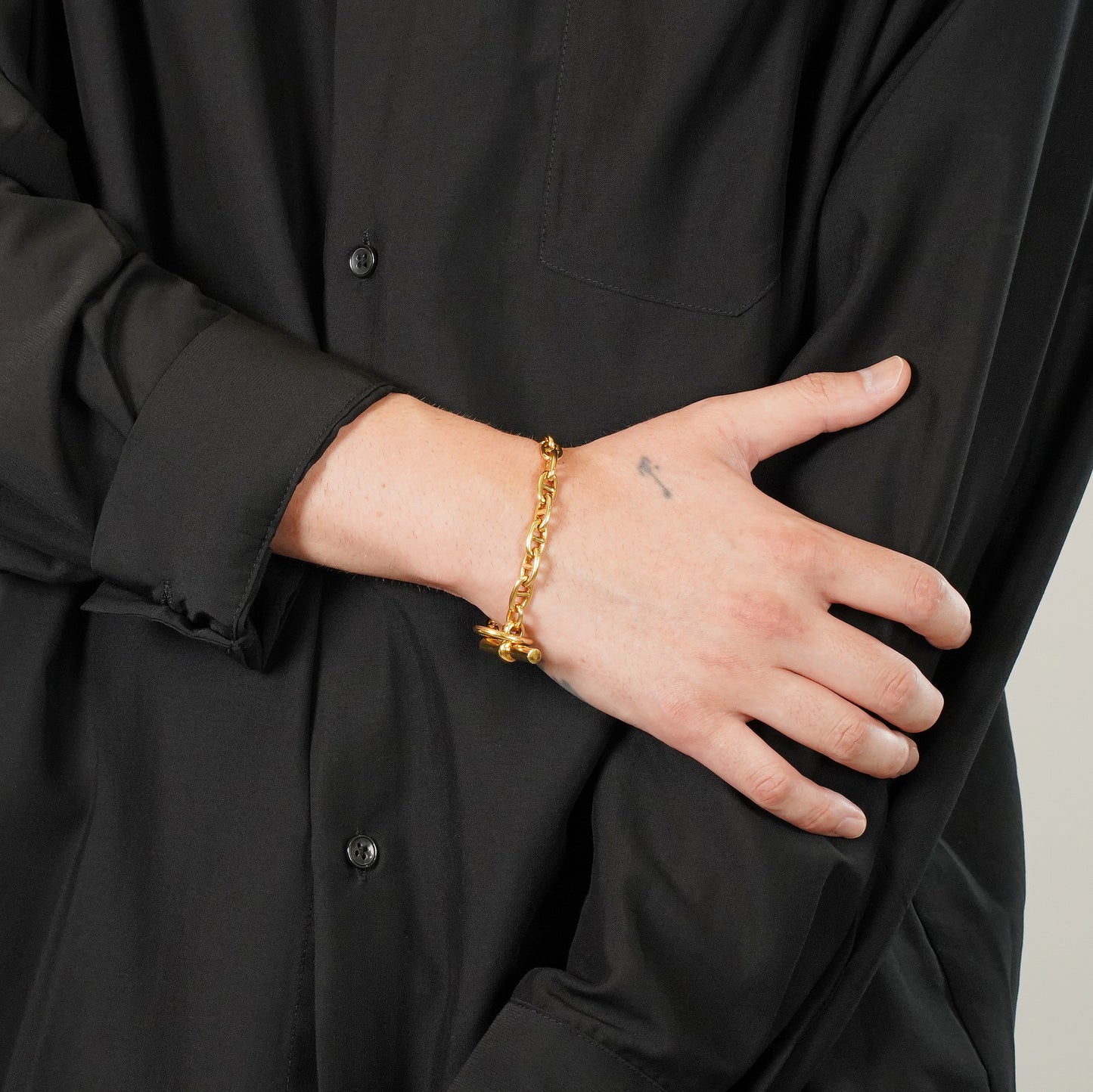 HERMES シェーヌダンクル PM18 YG ブレスレット