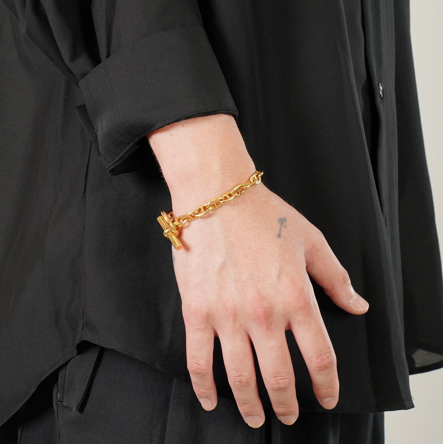 HERMES シェーヌダンクル PM18 YG ブレスレット