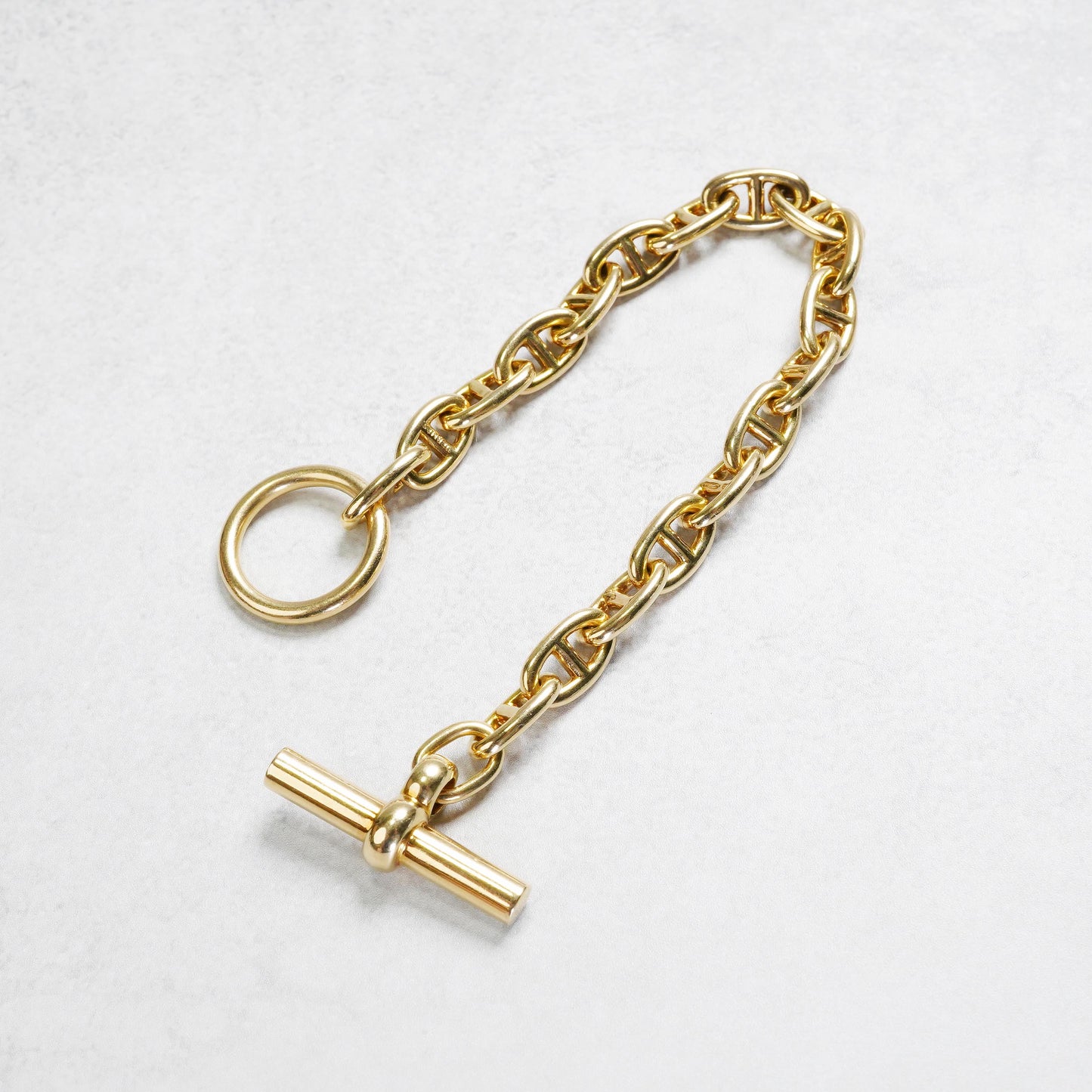 HERMES シェーヌダンクル PM18 YG ブレスレット