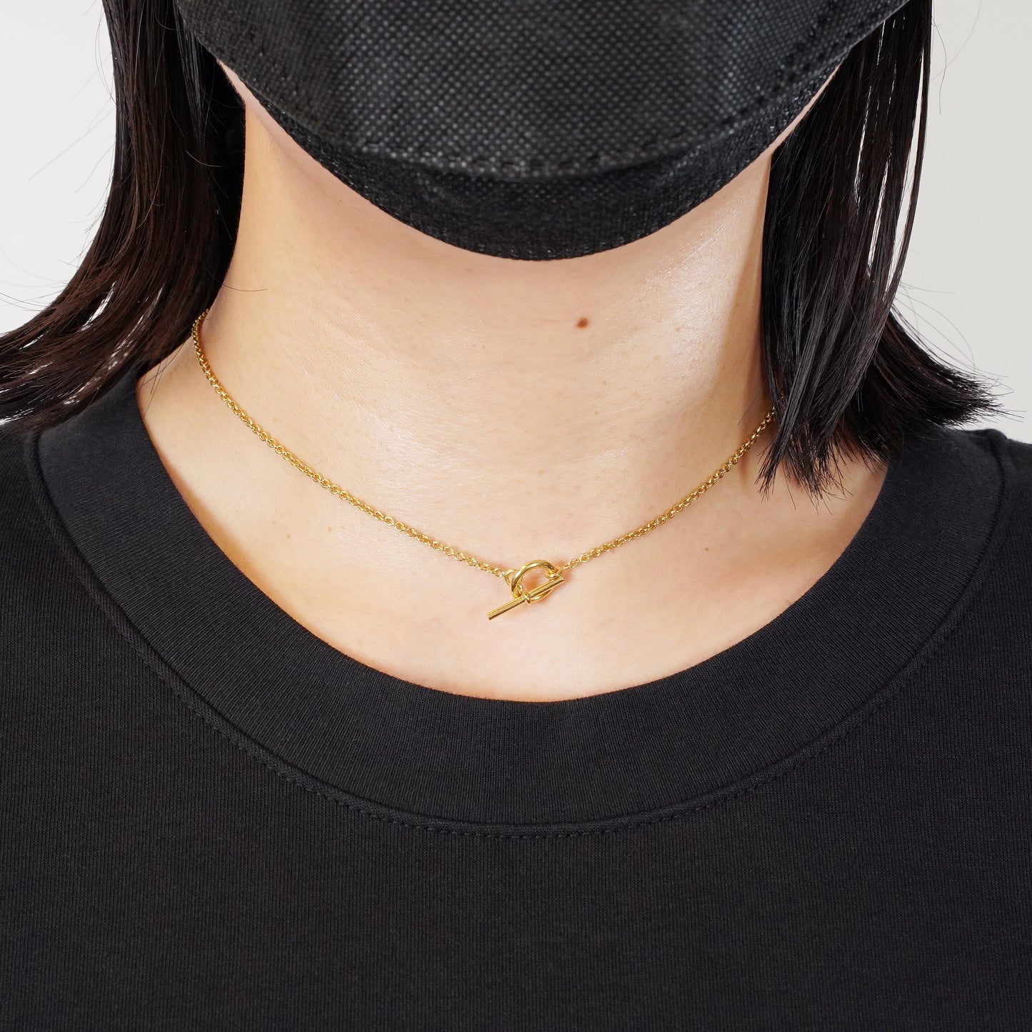 HERMES エシャペ YG ネックレス