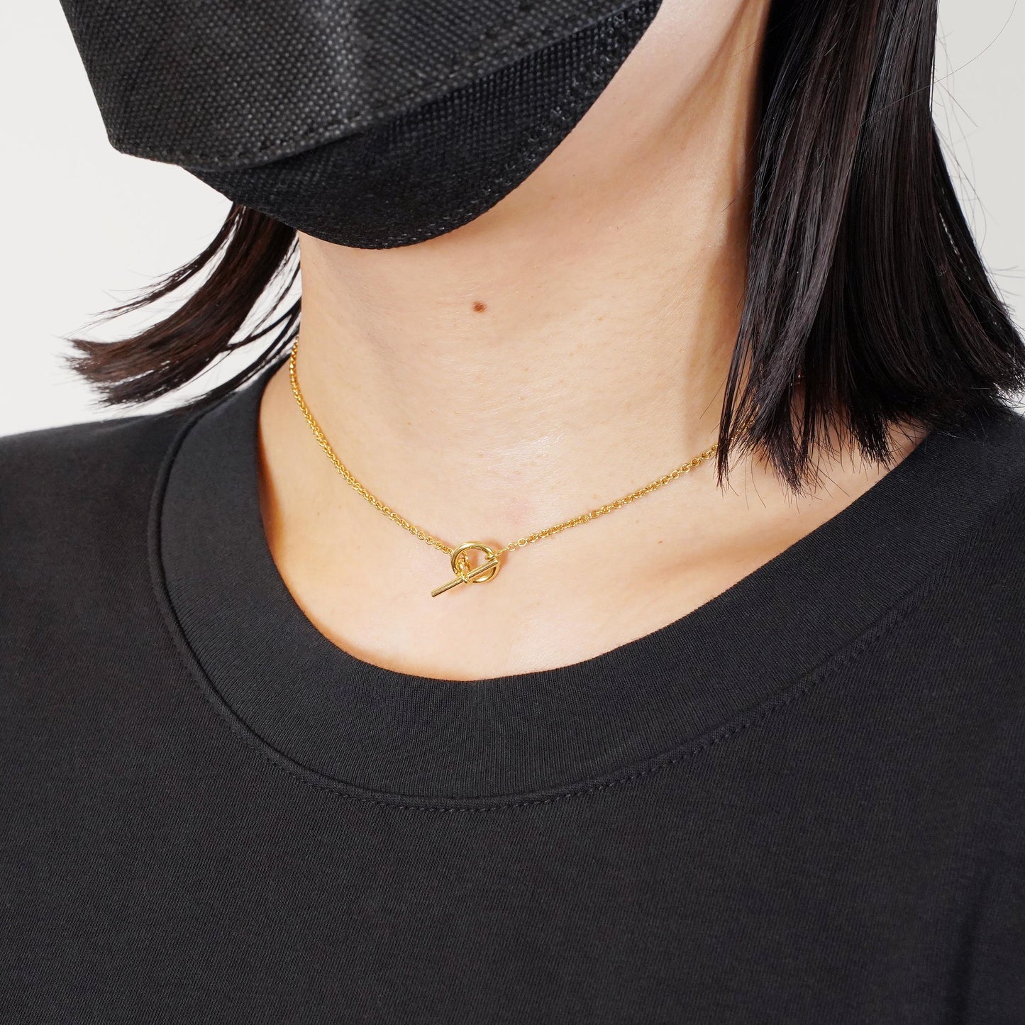 HERMES エシャペ YG ネックレス