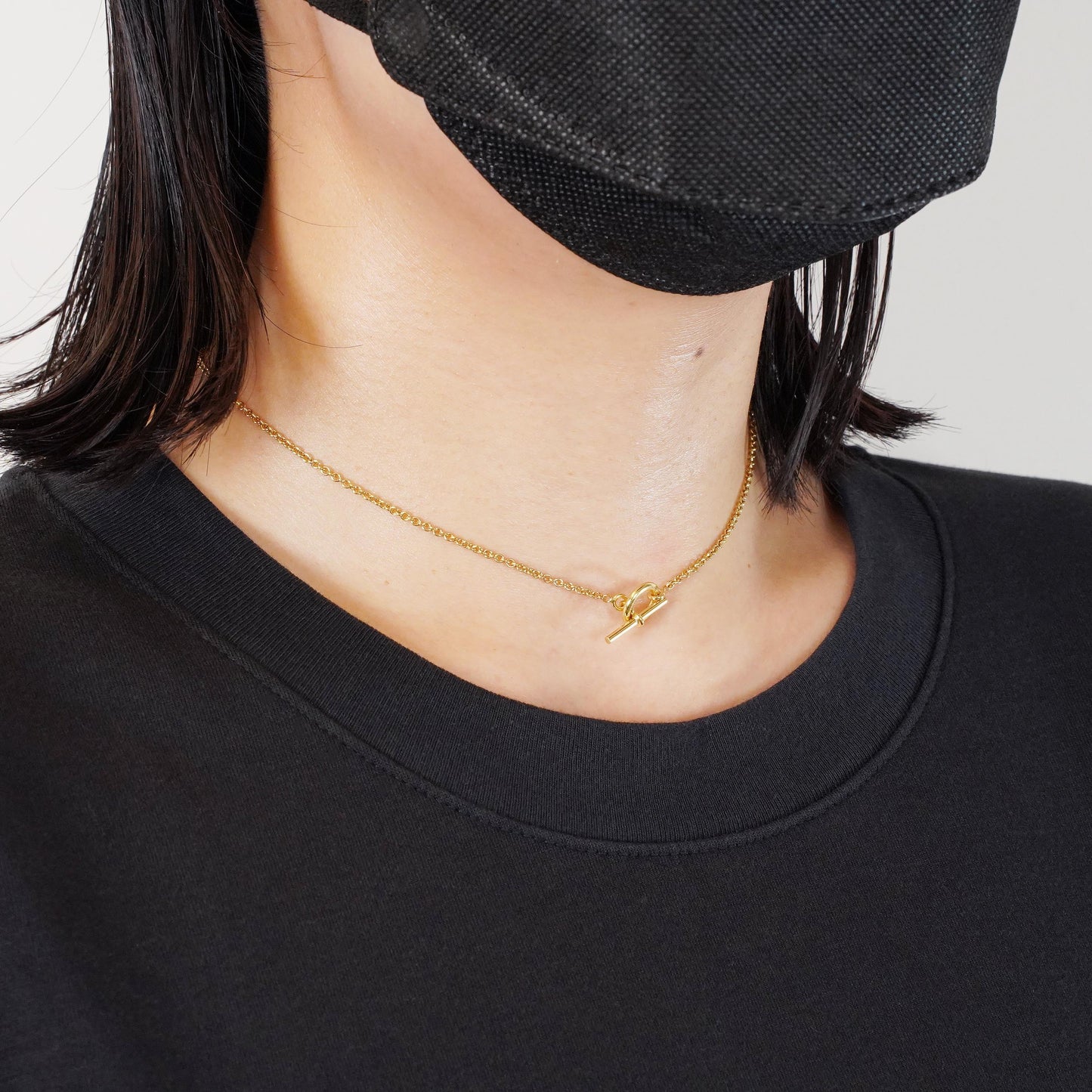 HERMES エシャペ YG ネックレス