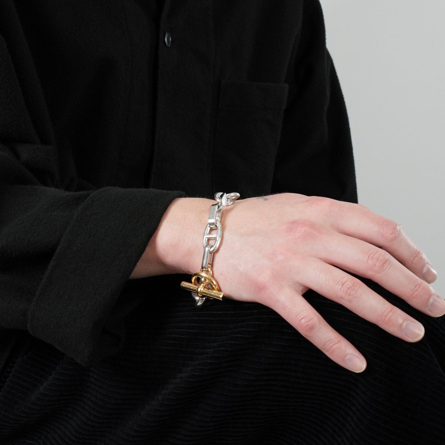 HERMES アレア PM15 YGコンビブレスレット