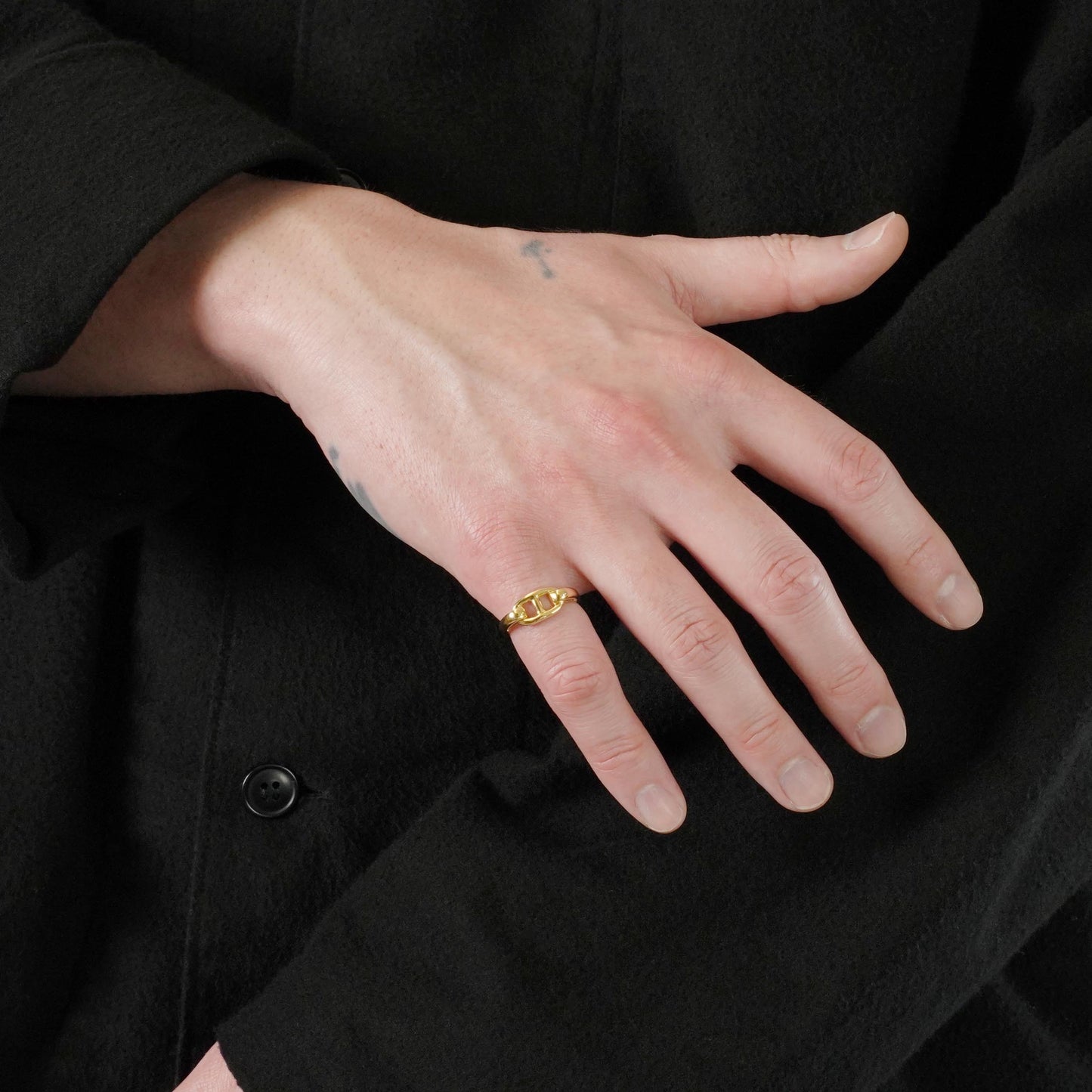 HERMES シェーヌダンクル リング YG 51号