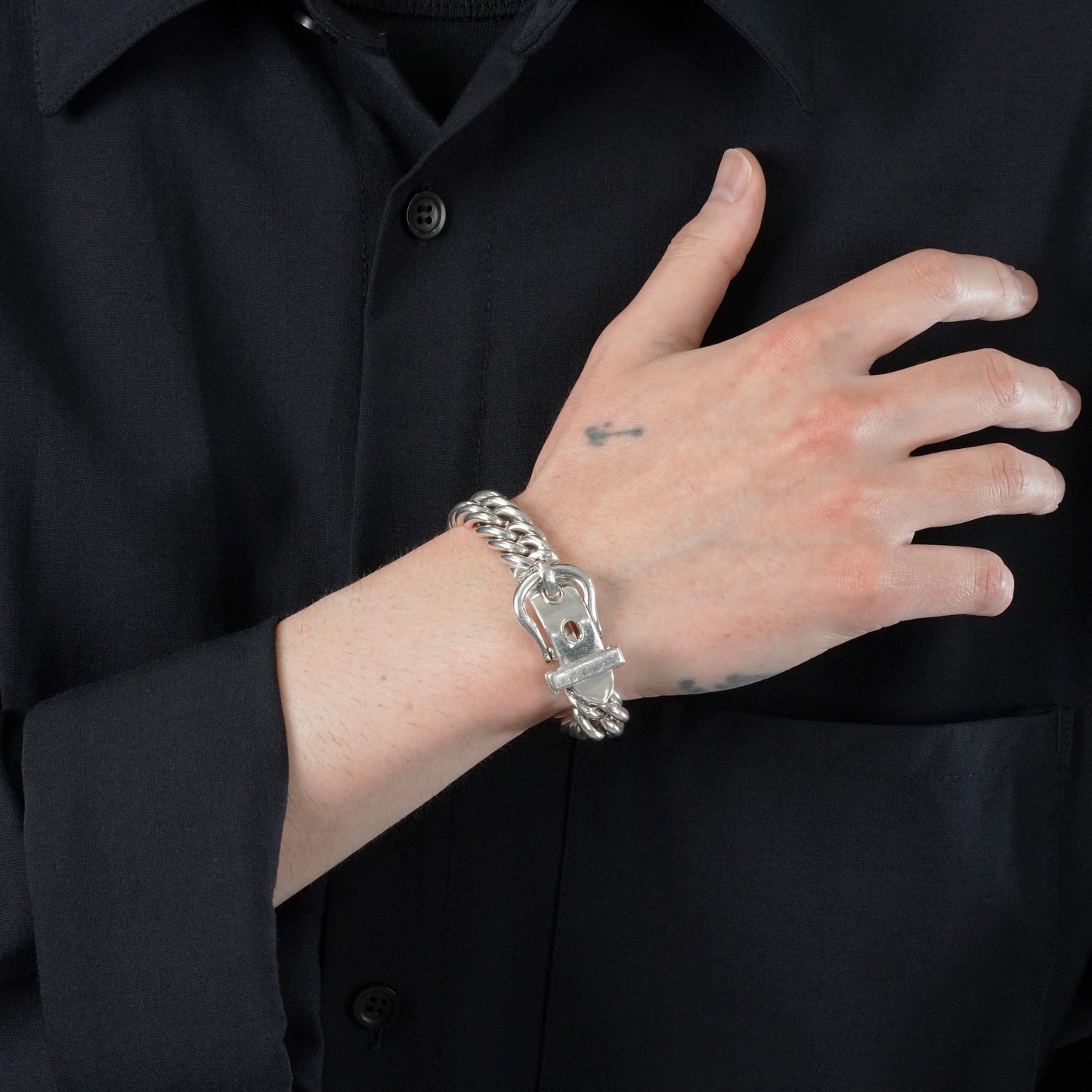 HERMES グルメットアングレーズ MM ブレスレット