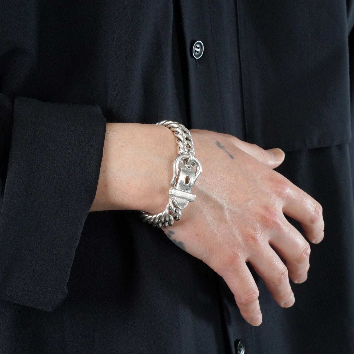 HERMES グルメットアングレーズ MM ブレスレット