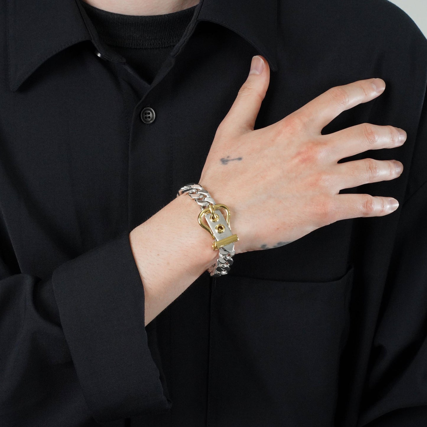 HERMES ブックルセリエ MM YGコンビブレスレット