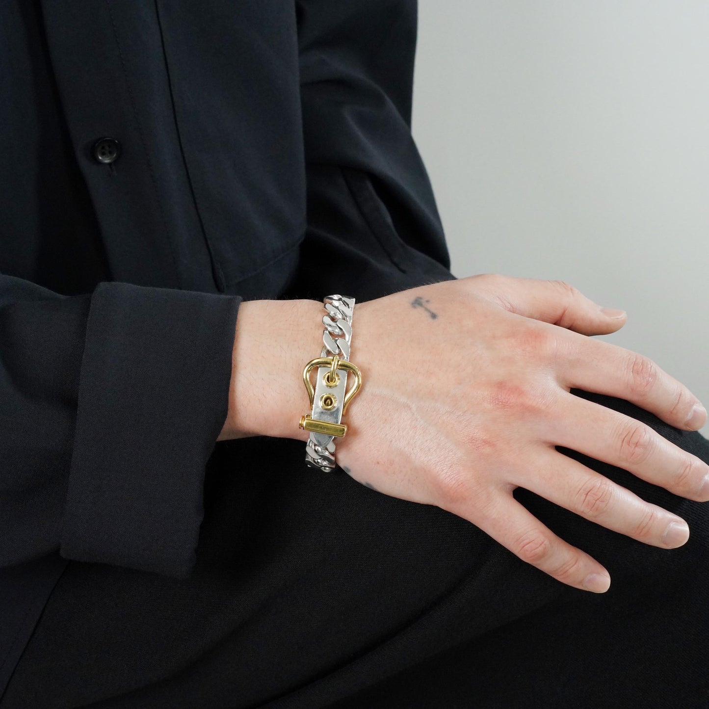 HERMES ブックルセリエ MM YGコンビブレスレット