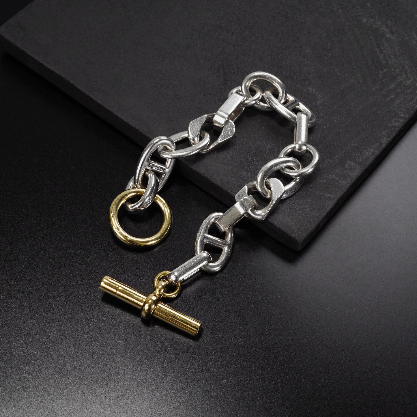 HERMES アレア PM15 YGコンビブレスレット