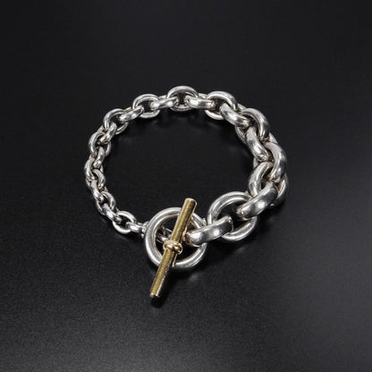 HERMES クレッシェンド YGコンビ ブレスレット