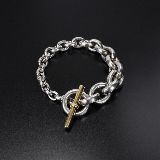 HERMES クレッシェンド YGコンビ ブレスレット