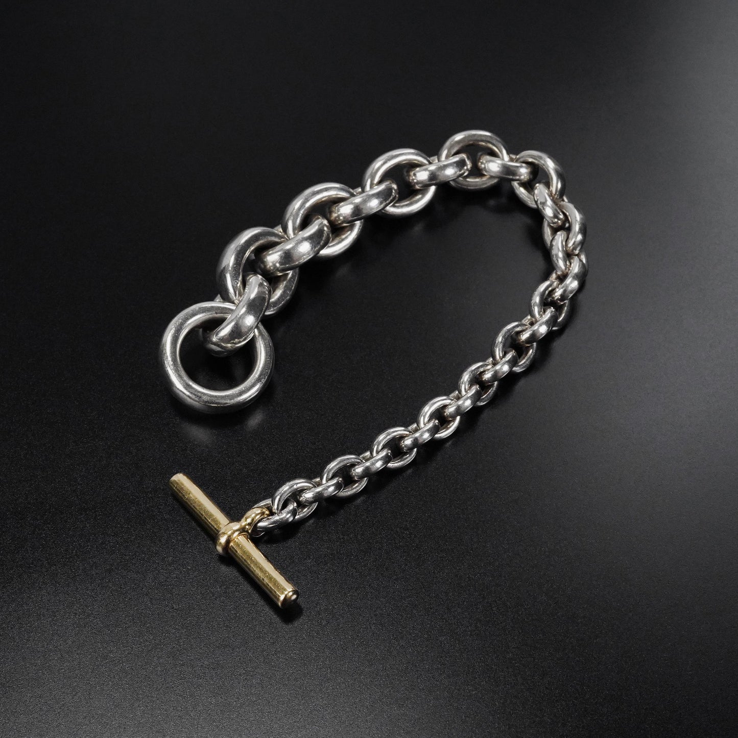 HERMES クレッシェンド YGコンビ ブレスレット
