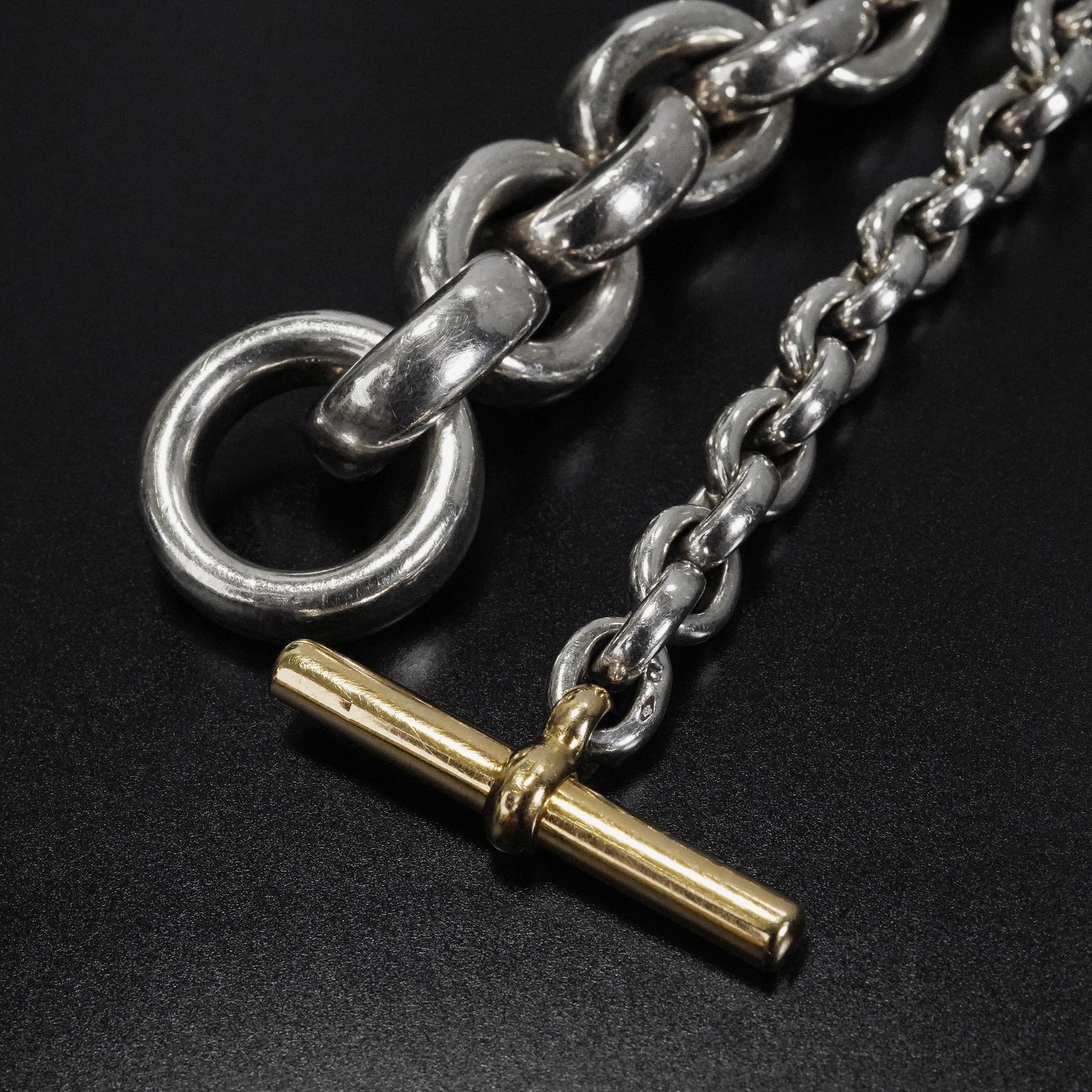 HERMES クレッシェンド YGコンビ ブレスレット