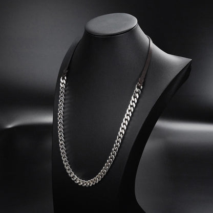 HERMES ブックルセリエ レザー ネックレス