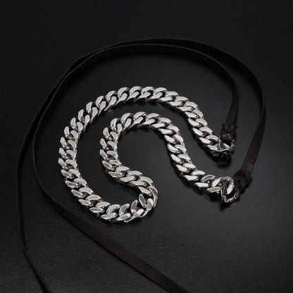 HERMES ブックルセリエ レザー ネックレス