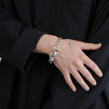 HERMES クレッシェンド YGコンビ ブレスレット