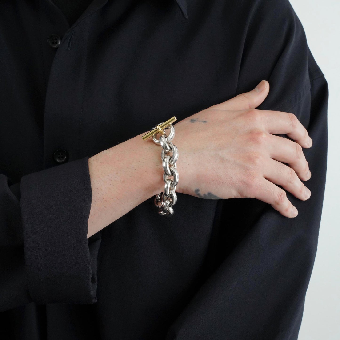 HERMES クレッシェンド YGコンビ ブレスレット