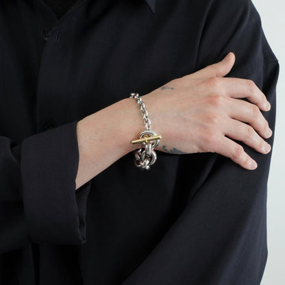 HERMES クレッシェンド YGコンビ ブレスレット