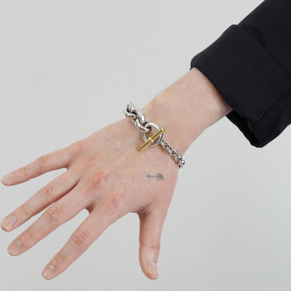 HERMES クレッシェンド YGコンビ ブレスレット