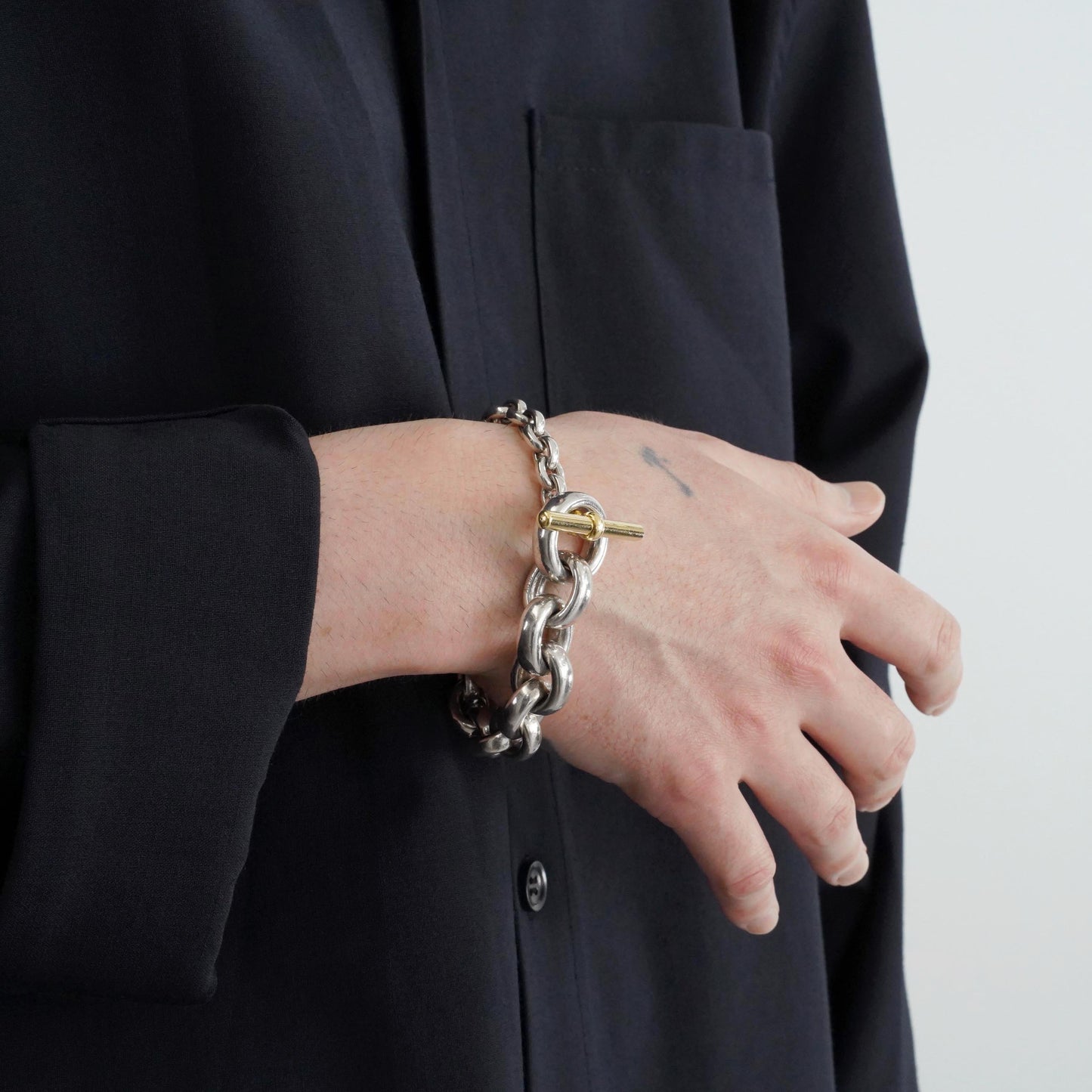 HERMES クレッシェンド YGコンビ ブレスレット