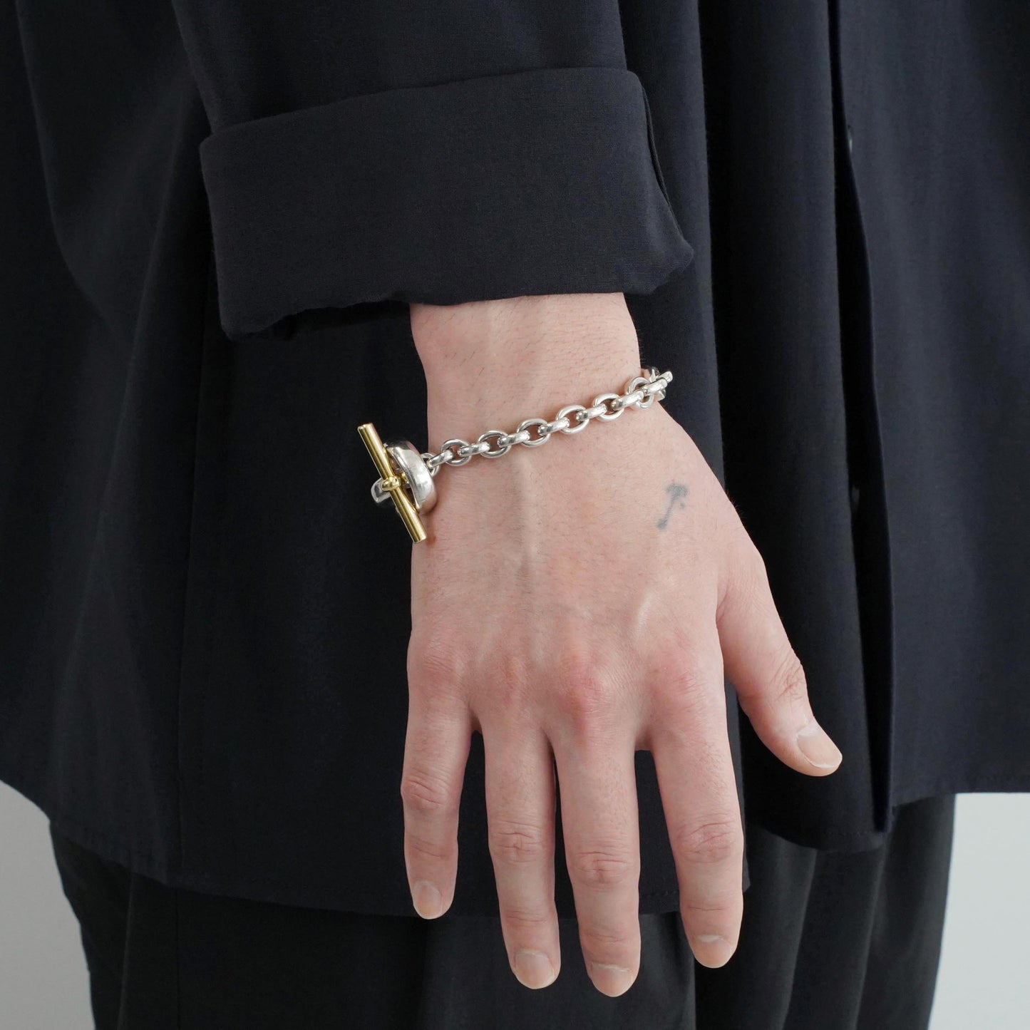 HERMES クレッシェンド YGコンビ ブレスレット