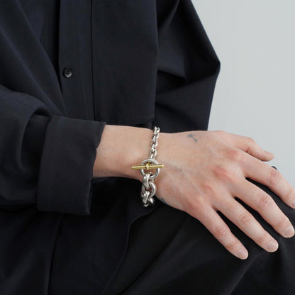 HERMES クレッシェンド YGコンビ ブレスレット