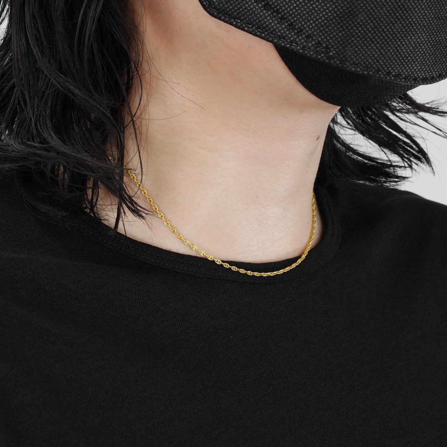 HERMES シェーヌダンクル TTPM YGネックレス