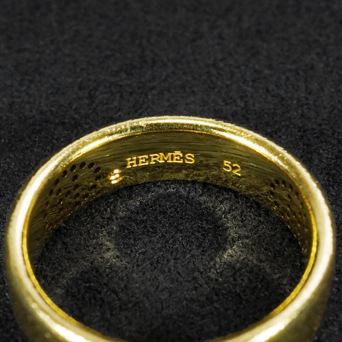 HERMES エクリプスリュバン YGリング 52号