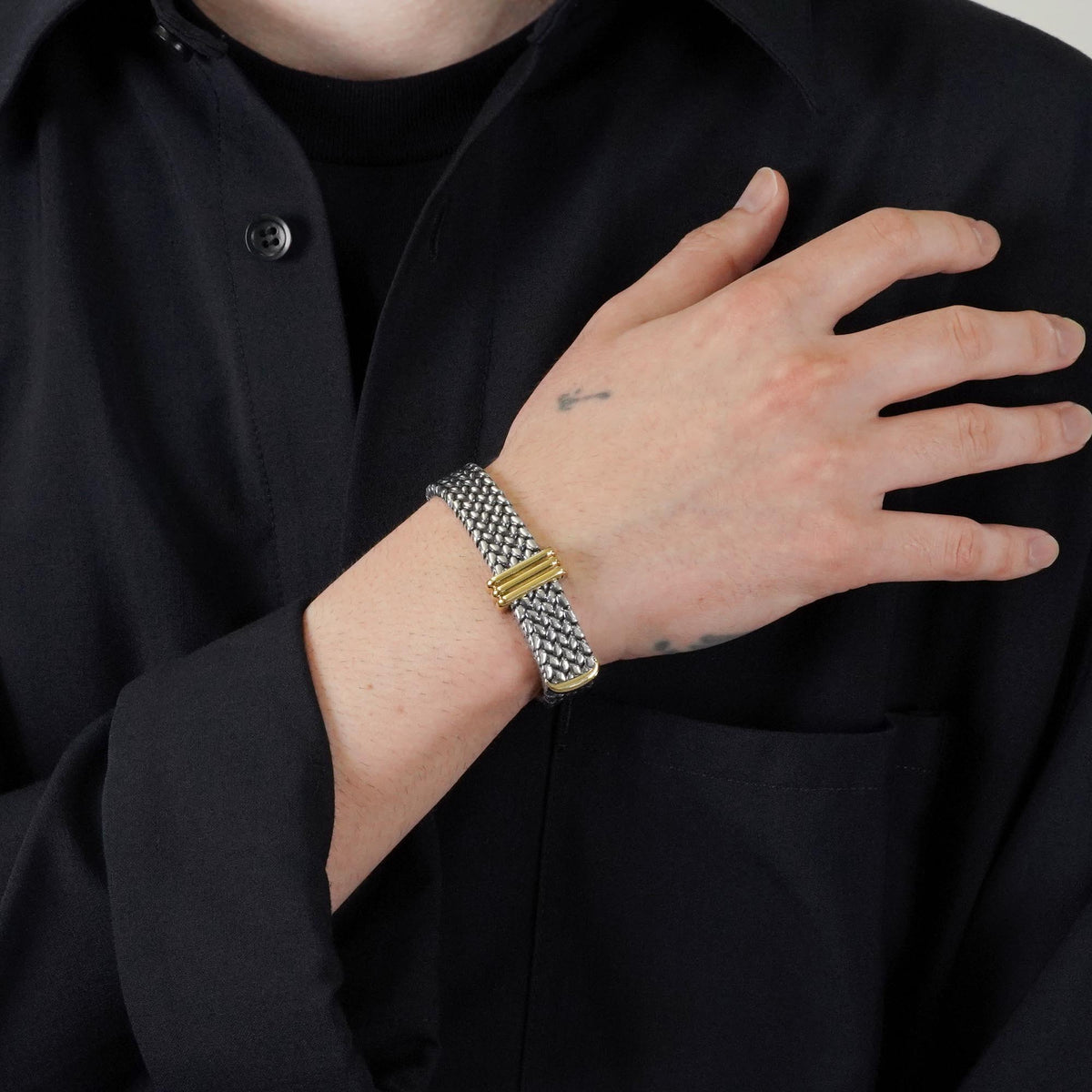 HERMES ベルトモチーフ YGコンビ ブレスレット