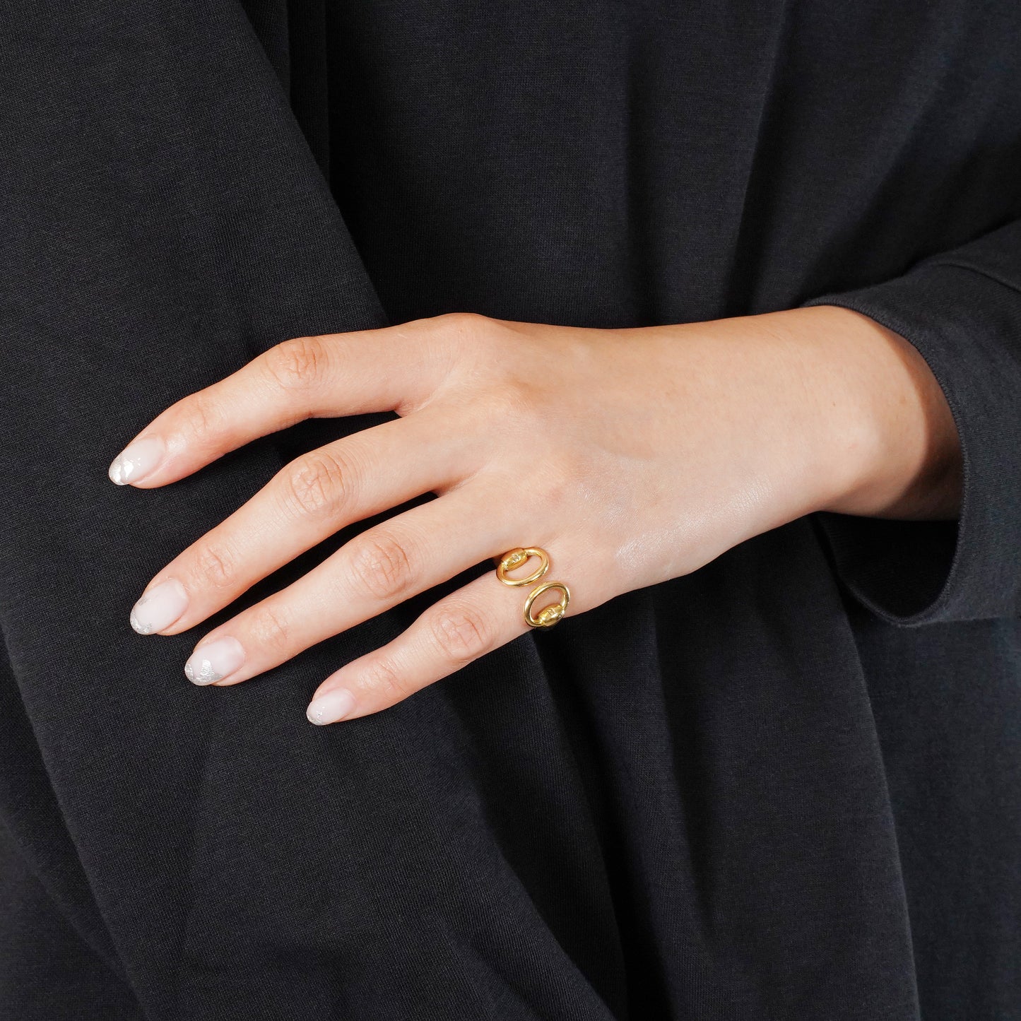 HERMES ナウシカ リング YG 9号