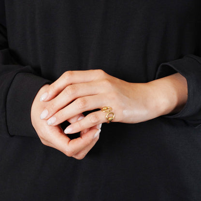 HERMES ナウシカ リング YG 9号