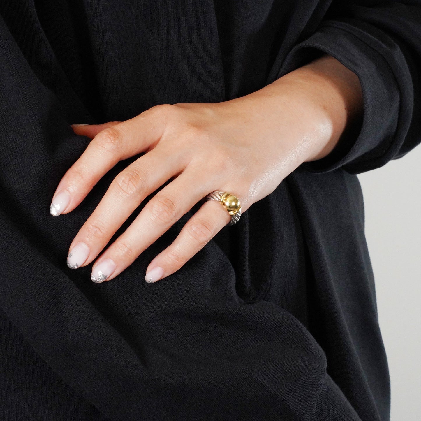 HERMES ボールデザイン コンビリング 11.5号