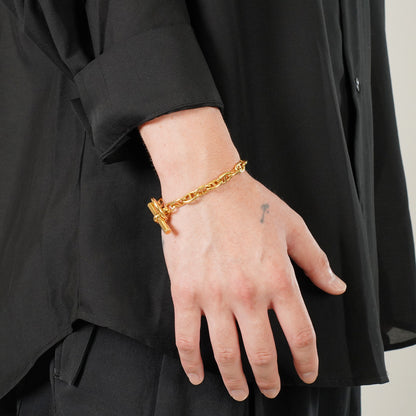HERMES シェーヌダンクル PM18 YG ブレスレット
