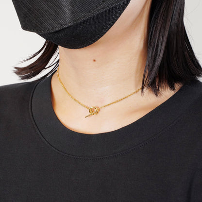 HERMES エシャペ YG ネックレス