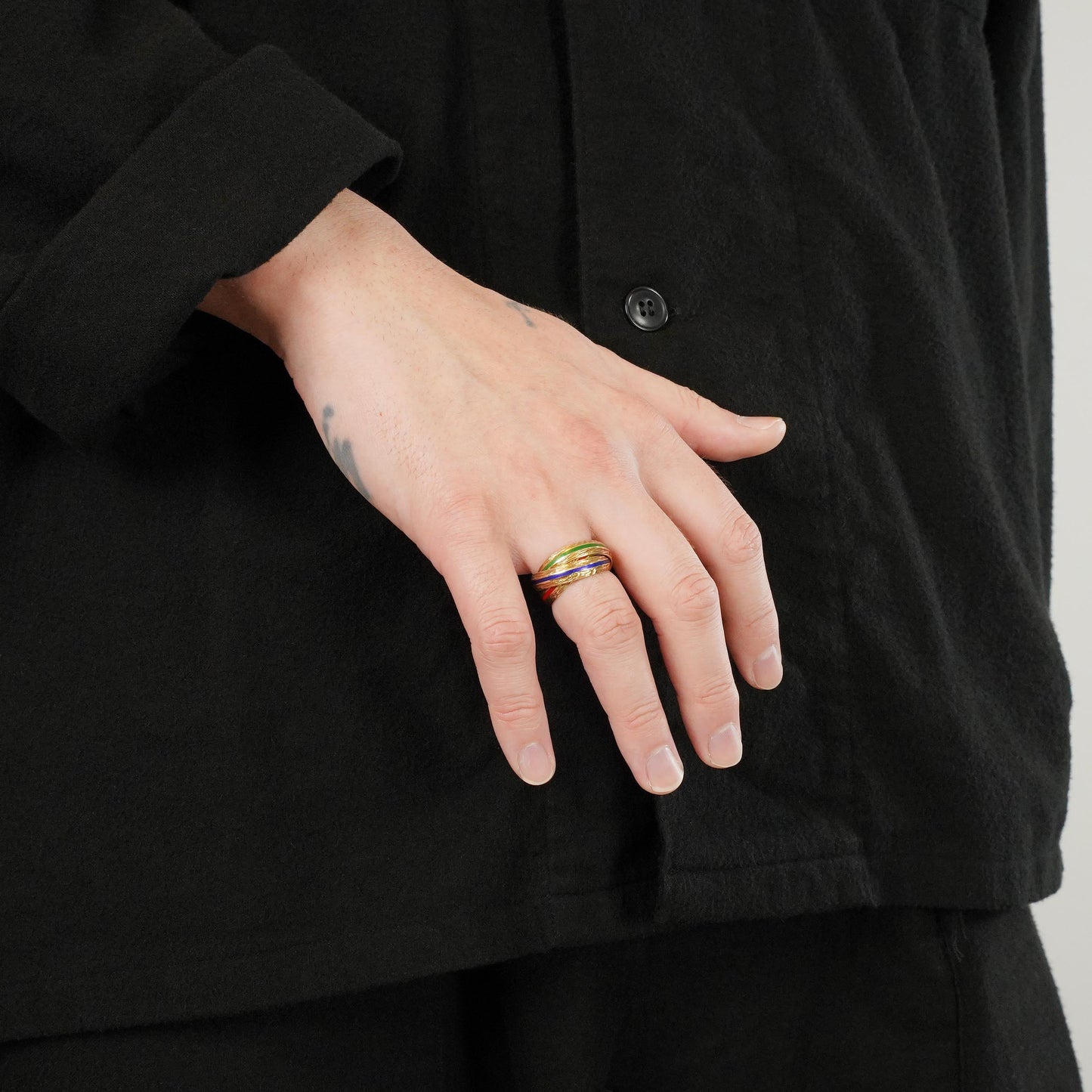 HERMES トリニティ YG リング 16号