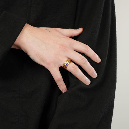 HERMES トリニティ YG リング 16号