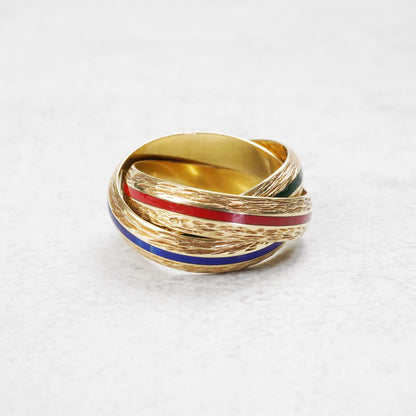 HERMES トリニティ YG リング 16号