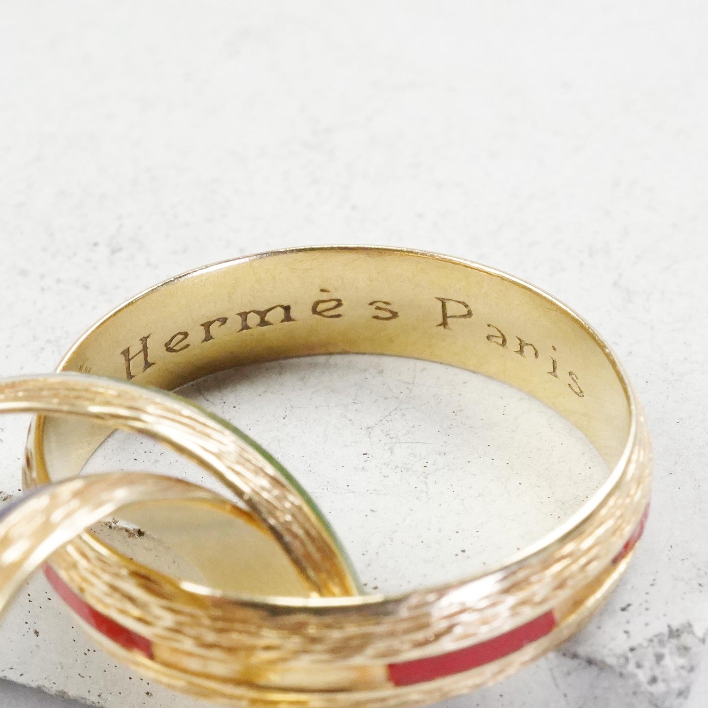 HERMES トリニティ YG リング 16号